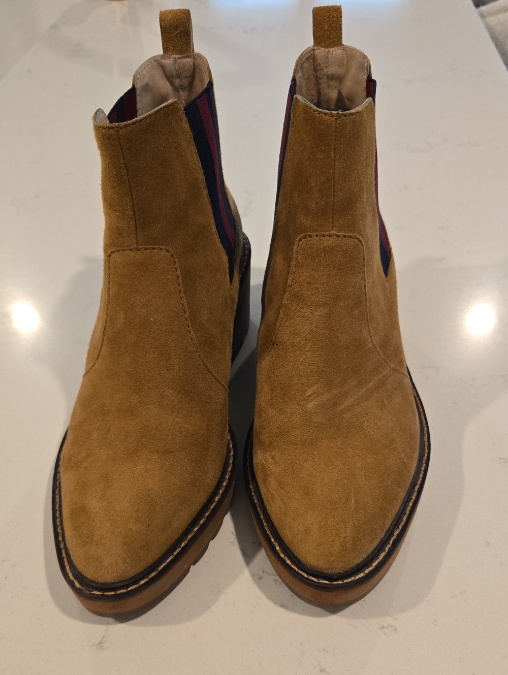 Cecelia New York Gemma Wedge Boots in Tan
